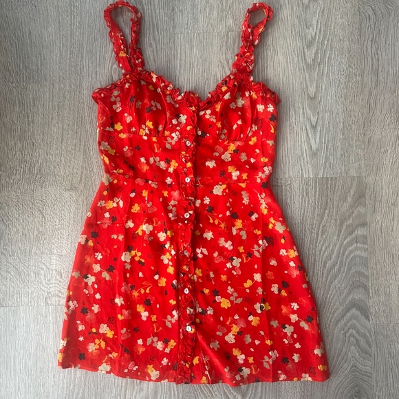 Réalisation Par Juliet Mini Dress in Rouge Fleur - Picture 2 of 4